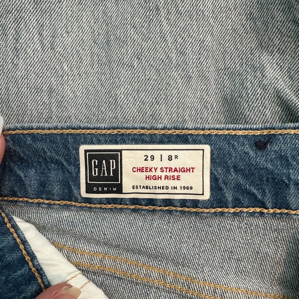 Cheeky Straight High Rise Ripped Jean - Picture 3 of 3